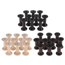10Pcs Wooden Empty Sewing Spool for Wire Thread Bobbins Cord Coils 3.5 x 6cm