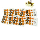120pcs Halloween Pumpkin Seal Stickers DIY Candy Gifts Packaging Tags LabelsMO