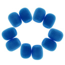 10pcs/Pack Mini Size Headset Microphone Protective Sponges Cover Blue