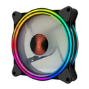 Computer Rgb 12 Led Monochromatic Lights Silent Case Control W/remote Q4K9