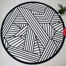 Summer Beach Towels Floral Printed Round Blanket Yoga Mat Tippet 8