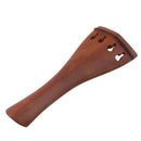 4/4-3/4 Brown Jujube Wood Violin Fine Tuner Tailpiece Big with Tail Rope A
