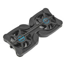 Portable Collapsible Laptop Cooler USB Dual Fan Cooling Pad for Notebook PC A