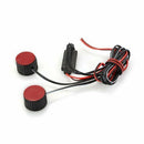 White 2 LED Flashlight Strobe warning light strobe light brake 3W