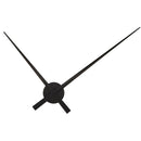 Home Bedroom Kitchen Wall Clock Quartz DIY Large Needles Handle Time Black