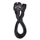 1.5m Long IEC Kettle Lead Power Cable 3 Pin UK Plug PC Monitor TV C13 Cord  OZ
