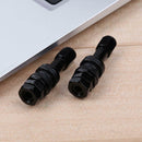 4pcs Car Stainless Steel Clamp-in Tubeless Tyre Tire Wheel Valves Stems Black