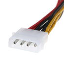 1Pc SATA Y-Stromkabel 2x 4pin Stecker an 15pin Buchse Molex / SATA Strom AdaptME