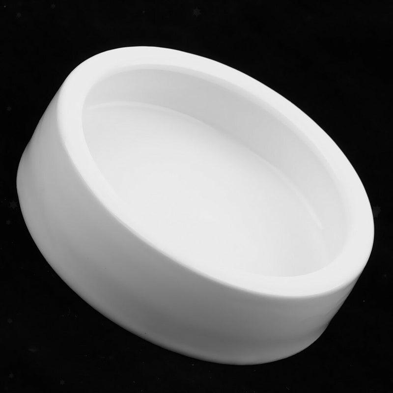 2x Ceramic Round Bowls Food Dish Container For Reptiles Amphibians Lizard
