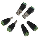 2 Pcs Coax Cat5 to BNC Male + 4 Pcs 5.5x2.1mm Male Female DC Power CCTV Con W2R8