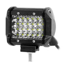 4" 72W Quad Row LED Work Light Offroad Spotlight 6000K LED Light Cover Lens OZ