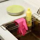 Stainless Steel Kitchen Tray Dish Drainer Drying Rack Sink Holder Basket Kn H6B4