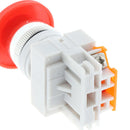 1Pc Red Mushroom Cap Normally Closed Emergency Stop Push Switch Button 10A LA.AU