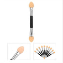 12Pcs Makeup Double-end Eye Shadow Eyeliner Brush Sponge Applicator Tool A Bj