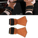 1Pair Weightlifting Gloves Training Fitness Power Back Wrist Support Belt Z A2Q3