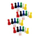 24Pc Pieces Pawn Chess Plastic Pieces Dice Set Board Card Games Toys Parts