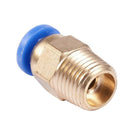 10 Pcs Straight Quick Connectors Pneumatic Fittings 4mm x 1/8" PT Male Thre D4R5