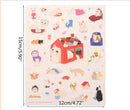 8 Sheets Cute Cat Album Scrapbook Calendar Diary Planner Stickers Decoration 3c