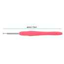 10pcs Soft TPR Handle Aluminum Crochet Hooks Weaving Needles Knitting Tools