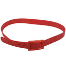 Men's Women's Silicone Belt Rubber Plastic Buckle Plain Leather Style Adjus E3I4