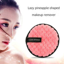 4pcs Fiber Makeup Remover Pad Reusable Face Cleaning Sponge Cosmetic Puff