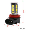 1Pc Super Bright H8/H11 33-LED White Car Fog Light Headlight Driving Lamp Bu%!