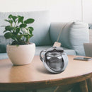 Stainless Steel Glass Faced Modern Teapot Herbal + Tea Leaf Infuser 500ml T5K4