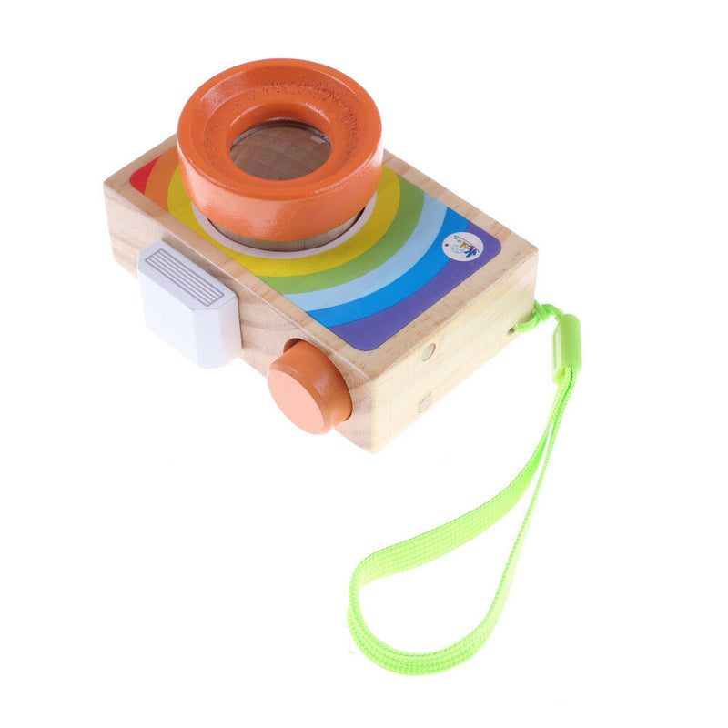 Kids Wooden Toys Camera Kaleidoscope Educational Magic Kaleidoscope Childre 3C