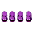 4x Purple Aluminum Alloy Car Tire Wheel Rims Stem Air Valve Cap Tyre Cover Decor