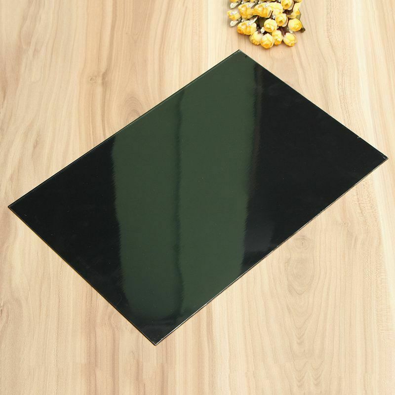 Guitar Bass Pickguard Sheet Scratch Plate Blank Material 1 Ply Black 43 x 2