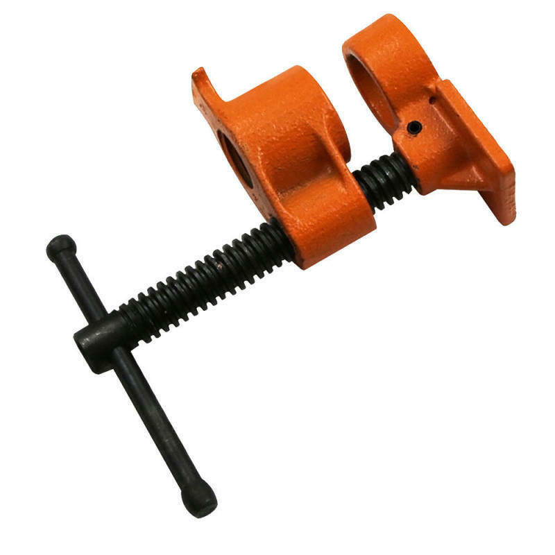 1/2 3/4inch Wood Gluing Pipe Clamp Set Cast Iron Woodworking Carpenter Tool