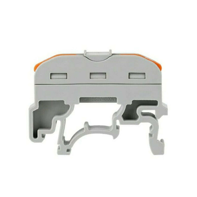 10Pcs LAS--211 1 Pin Din Rail Compact Cable Wiring Connector Terminal Block