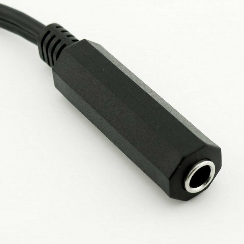 1pc 6.35mm 1/4 inch Stereo TRS Female to 2 Dual 6.35mm Mono TS Male Y Split O2T2