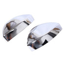 2Pcs Carbon Fiber Style Abs Plastic Side Rearview Mirror Cap Cover Trim For