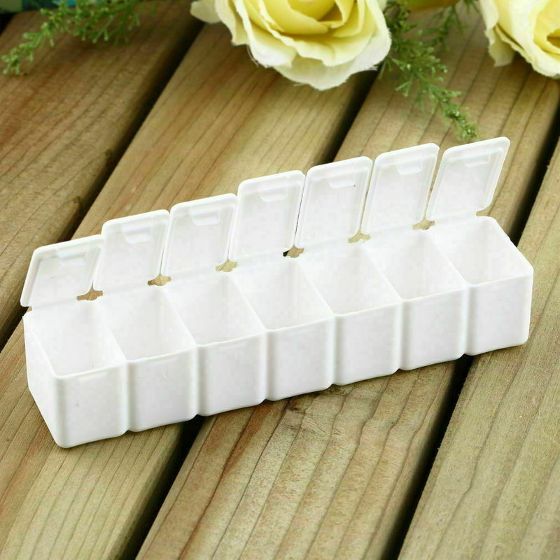 Large 7Day Pill Pills Medicine Tablet Week Box Dispenser Ho Organizers Case I6G0