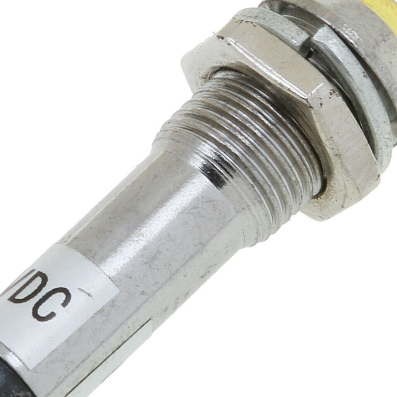 10pcs 8mm 24V Yellow LED Metal Indicator Light XD8-2