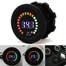 New 12V-24V Car Motorcycle LED Digital Display Voltmeter Waterproof Meter Blue