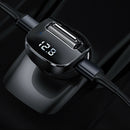 F40 Car FM Transmitter Bluetooth 5.0 AUX Handsfree MP3 Player USB Charger