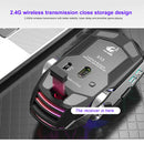 X13 2.4GHz Wireless Gaming Mouse USB Rechargeable Backlight Mice (Grey)