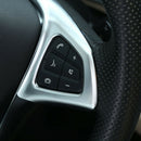 Car Abs Chrome Steering Wheel Decoration Frame Trim For Mercedes Benz C Glc
