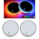 2PCS Car LED Cup Holder Luminescent Coaster Interior Decoration for Drink