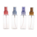 4 Pcs 50ml Plastic Spray  Bottle Pump Makeup Cosmetic Perfume Lotion