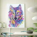 5D DIY Special Shaped Diamond Painting Wolf Head Embroidery Craft Kit Decor