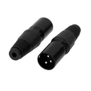3-pin XLR Connector For MIC Microphone Cable Serviceable Plug End