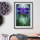 5D DIY Full Drill Diamond Painting Dragonfly Embroidery Mosaic Craft Kit