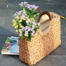 Women Fashion Straw Handbag Tote Bag Shoulder Bag Shopping Beach Travel Cro