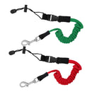 2x Elastic Kayak Canoe Paddle Leash Safety Secure Lanyard Coiled Cord Rope 140cm