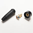 Black DKJ10-25 & DKZ10-25 Welding Machine  Cable connector-Plug + Socket JR BX