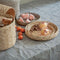 3 Pcs/Set Handmade Straw Woven Storage Basket With Lid Snack Organizer Stor B9S3