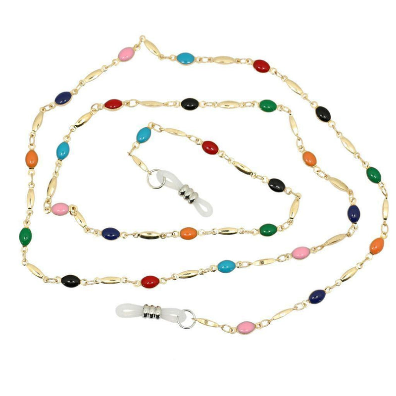 Enamel Beaded Eyeglasses Lanyard Rope Chain Sunglasses Strap Holder Retainer